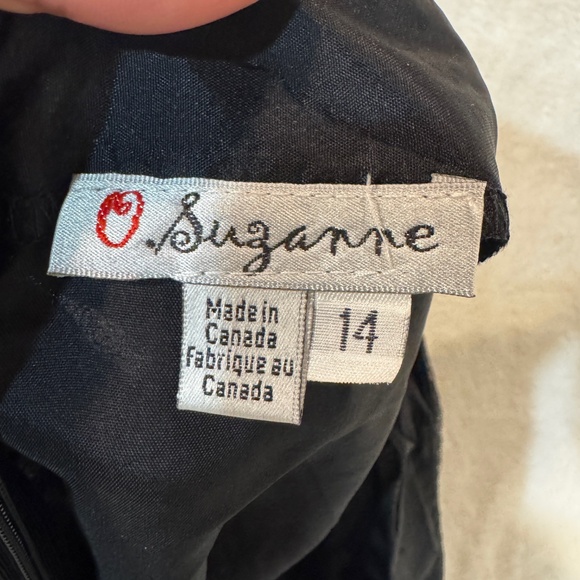 Vintage Trouser Pants Womens Size 14 Black Lace overlay Goth Whimsigoth Witchy - Picture 3 of 8